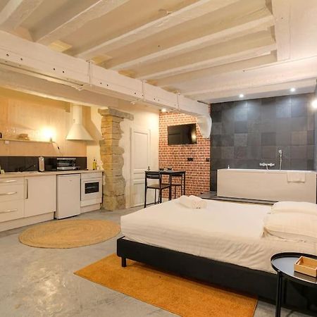 Industrial-Style Studio With Bathtub, Vieux-ليون المظهر الخارجي الصورة